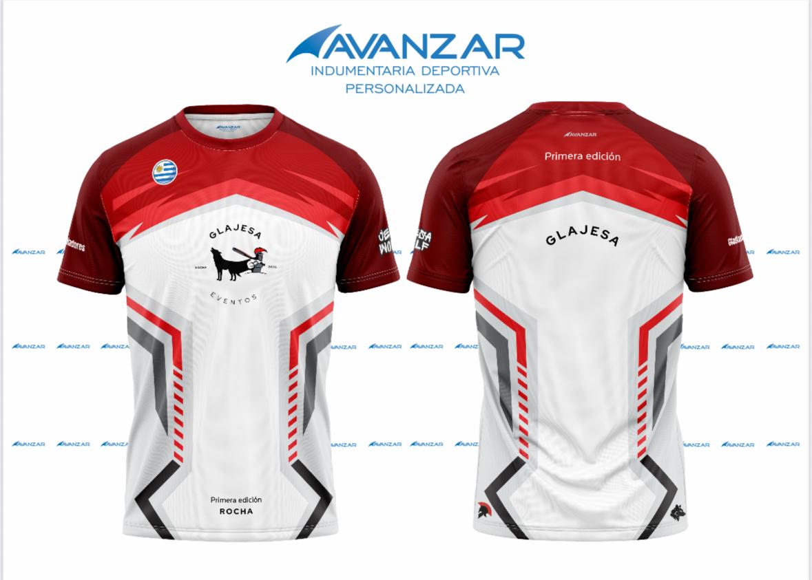 Diseño de remera oficial - Media Maratón de Rocha