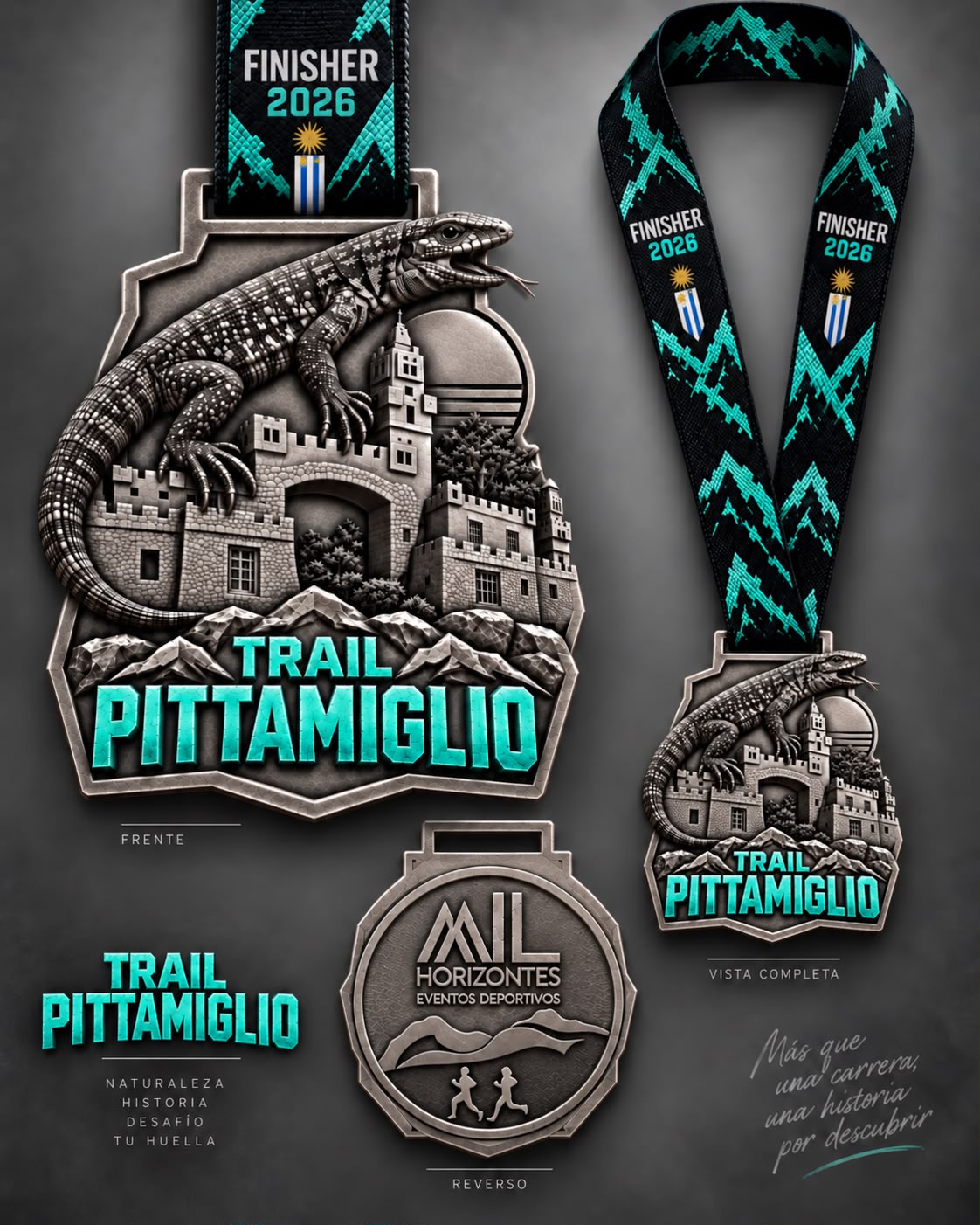 Medalla finisher Desafío Pittamiglio