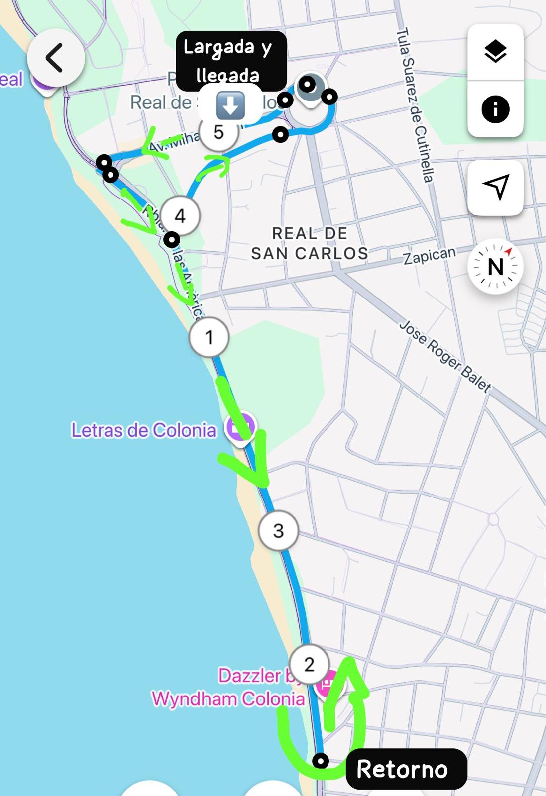 Recorrido 5K Policial — Rambla de Colonia